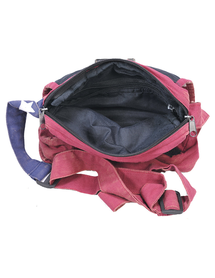Red, White and Blue Americana Messenger Bag