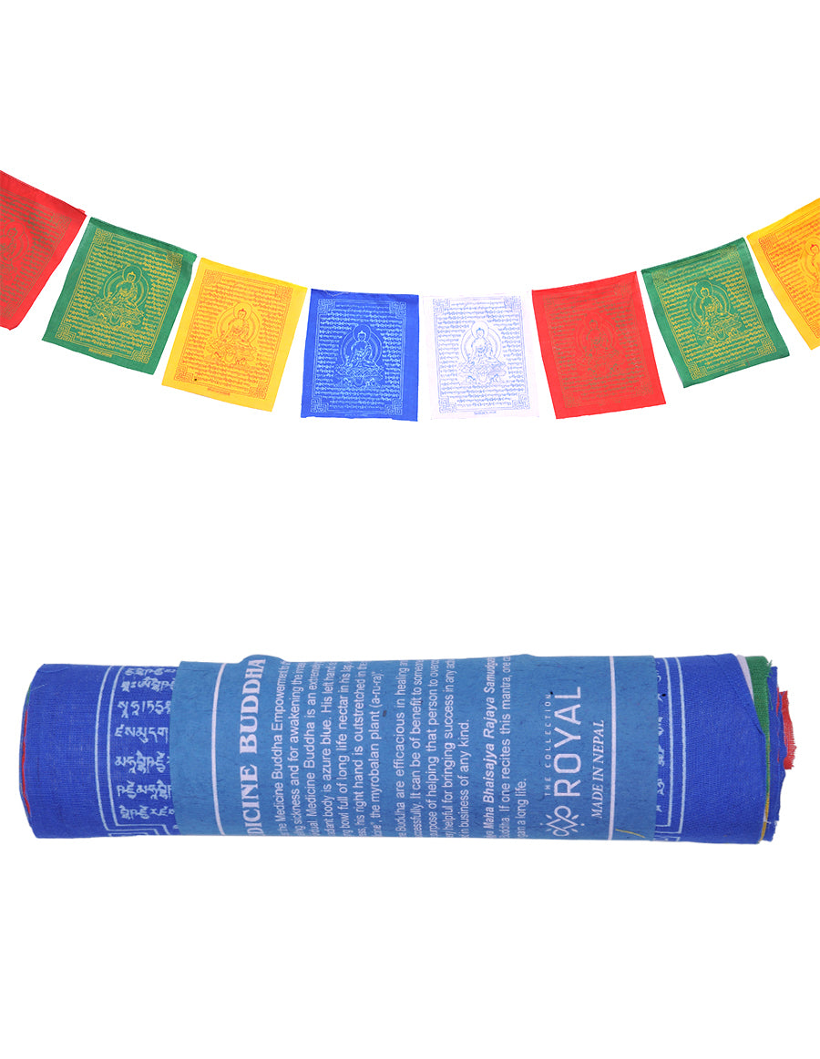 Medicine Buddha Prayer Flag Roll