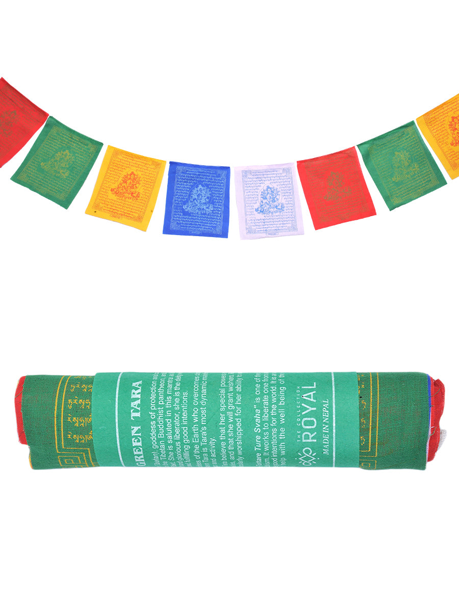 Green Tara Prayer Flag Roll