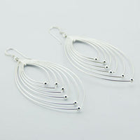 Marquise Sterling Silver Earrings
